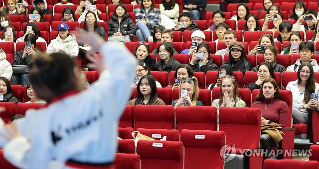 외국인 신입생 오리엔테이션, 태권도 시범공연