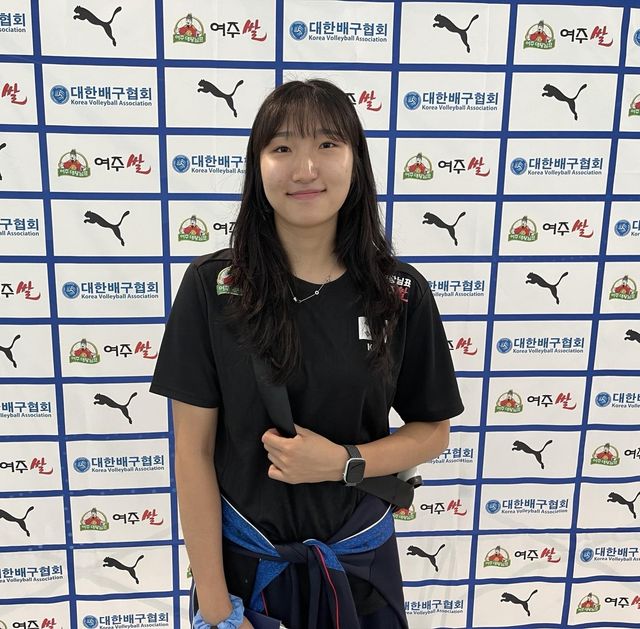 지난 28일 브라질 리우데자네이루로 출국한 여자 배구대표팀 정지윤