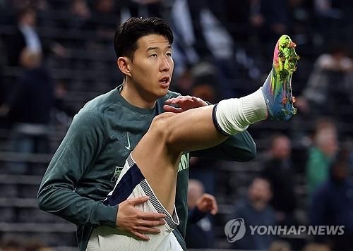 부상으로 결장이 이어지는 토트넘의 손흥민.