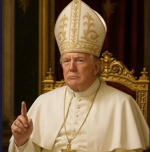 도널드 트럼프 미국 대통령이 자신의 트루스소셜 계정에 올린 합성 사진. [트루스소셜 계정 @realDonaldTrump 캡처. 재판매 및 DB 금지]