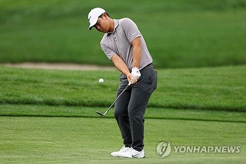 김주형의 칩샷.