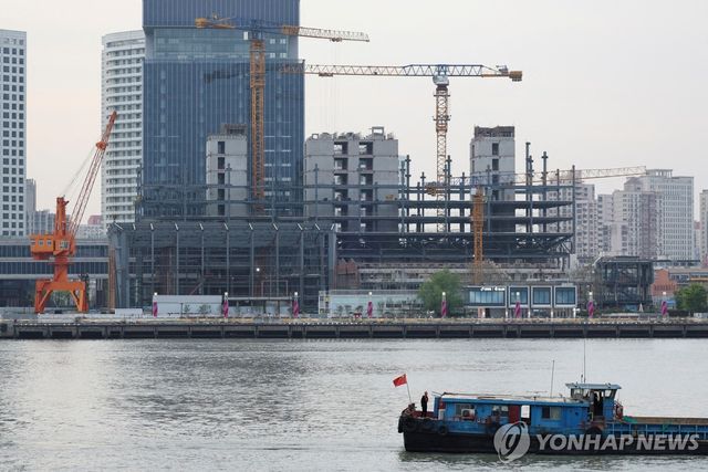 중국 상하이의 한 건설현장