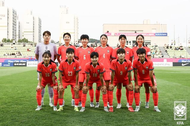 30일 콜롬비아와의 평가전에 나선 한국 선수들