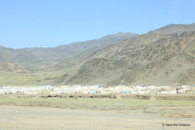 아프가니스탄 국경 송환 난민캠프 전경