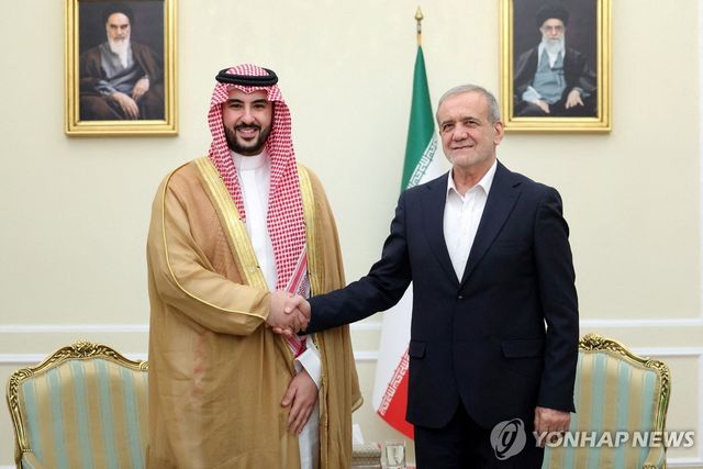 이란 대통령과 사우디 국방장관