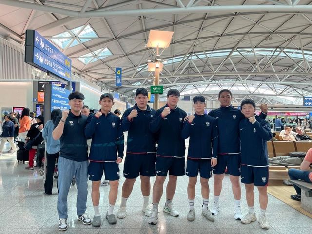 국제 오픈 대회 출전하는 레슬링 유망주들