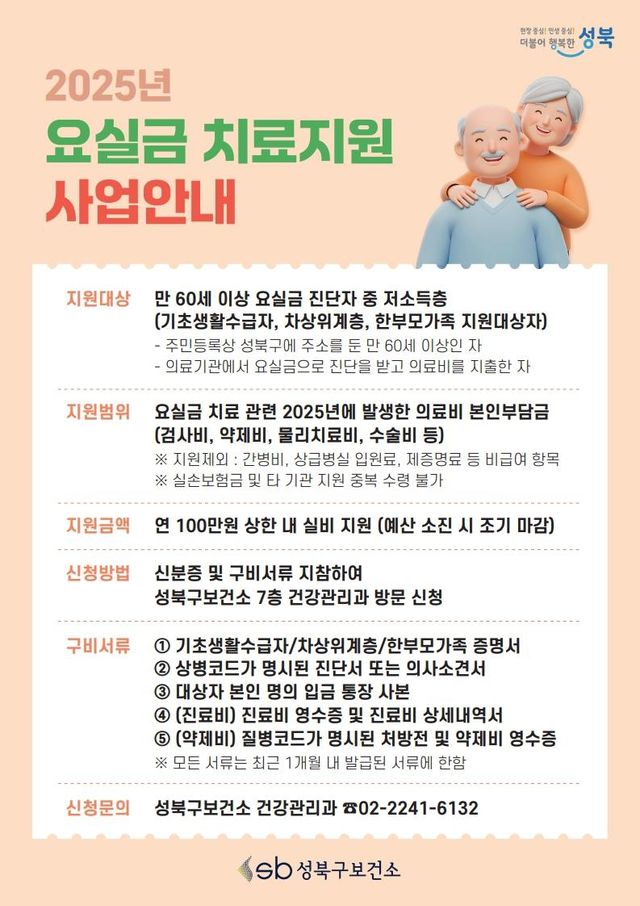 성북구 요실금 치료 지원사업