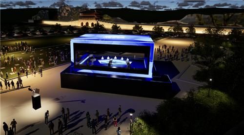 KBS 개표방송의 주 무대인 'K-큐브'