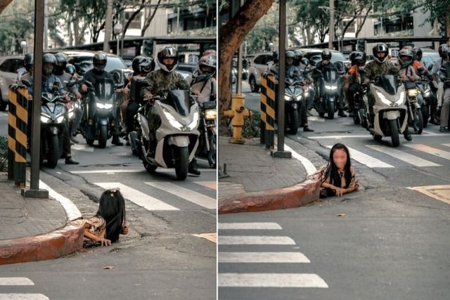마닐라 번화가 하수구서 기어 나온 노숙자…정부 지원 받아