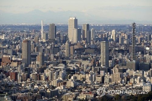 일본 도쿄 시내 풍경