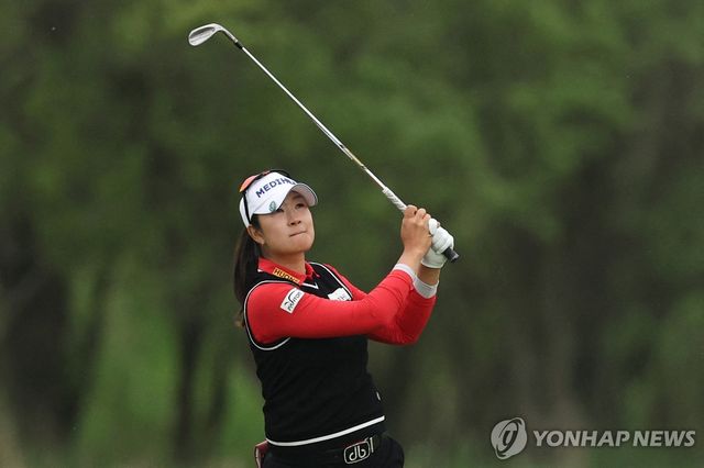 김아림의 2라운드 경기 모습