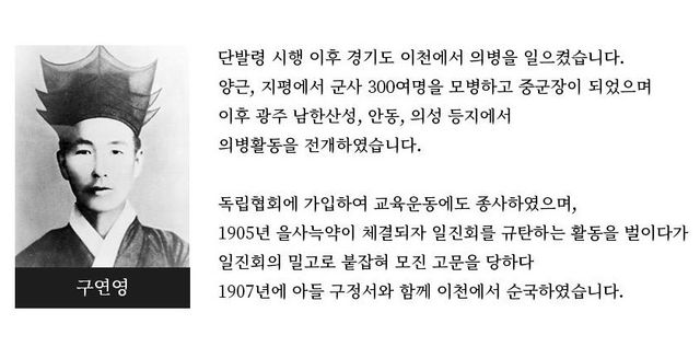 구연영 독립운동가 소개