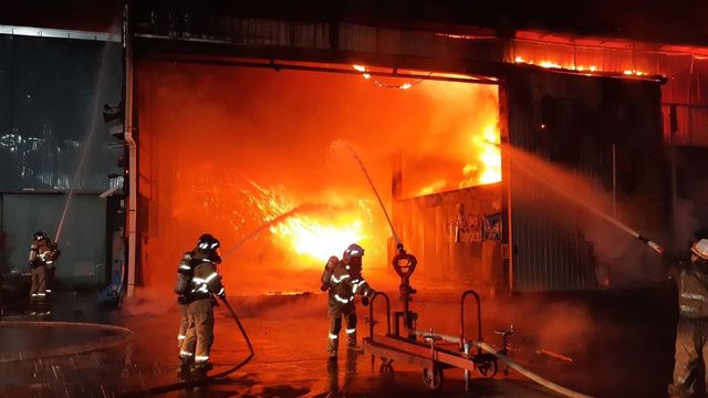 경북 영천 폐기물 처리시설 화재