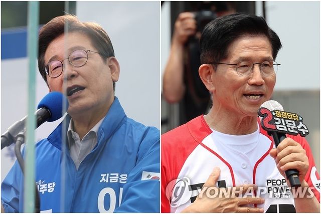 이재명, 김문수 후보