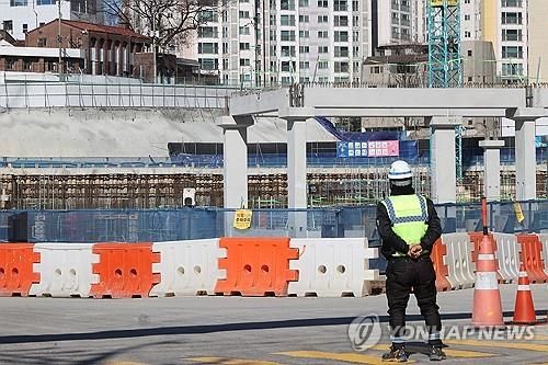 공사가 진행 주인 한 건설현장