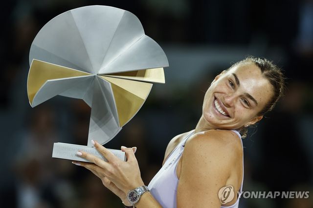 마드리드오픈 우승 사발렌카