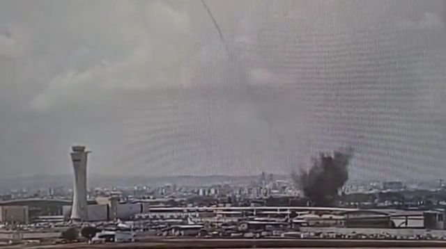 예멘 후티 반군 미사일, 이스라엘 텔아비브 벤구리온 국제공항 타격