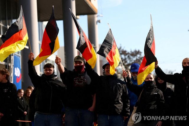 독일대안당(AfD) 지지자들의 집회