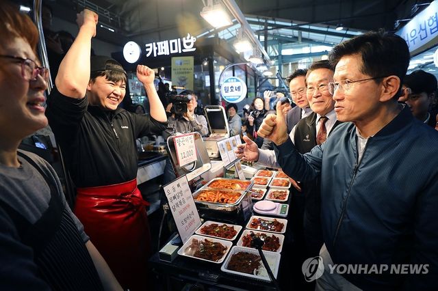 김문수 후보, 의정부제일시장 방문