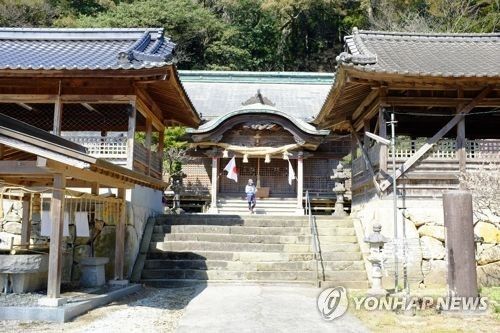 일본 규슈의 한 신사. 규슈는 초기 한국인이 많이 건너간 곳으로 추정된다.