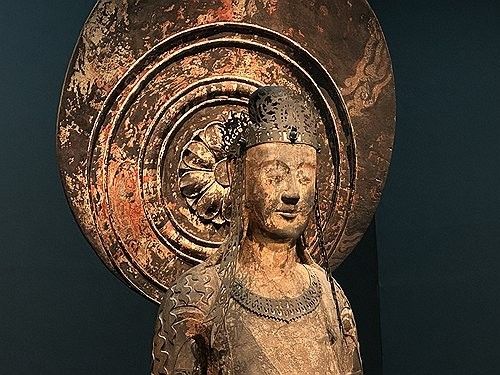 일본 나라 호류지의 '백제관음' 