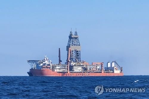 동해 심해 가스전 1차 시추에 참여한 웨스트카펠라호