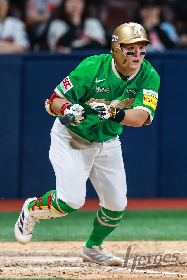 최주환의 8회 역전 적시타 순간