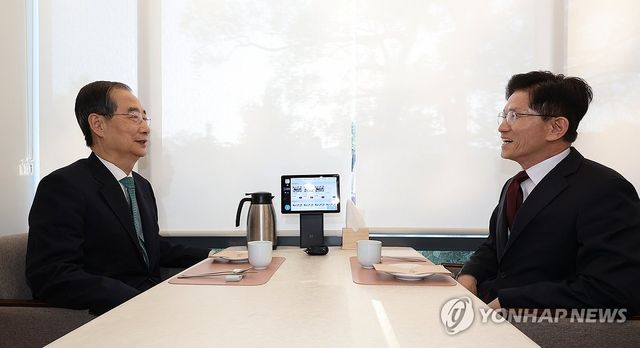 김문수-한덕수 대선 단일화 위한 회동