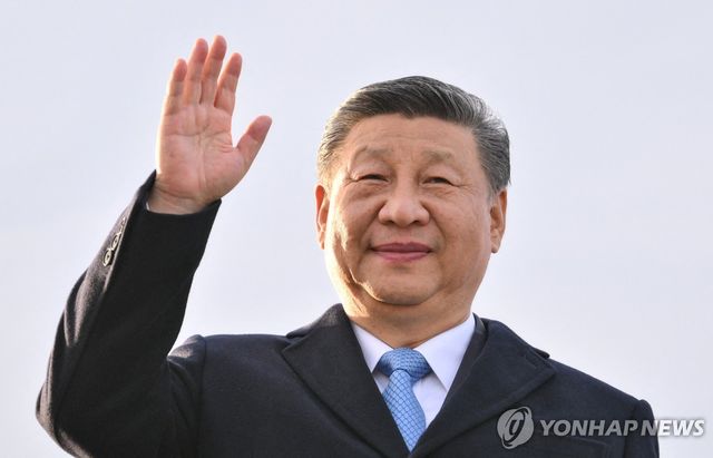 7일(현지시간) 러시아 모스크바 도착한 시진핑 중국 국가주석