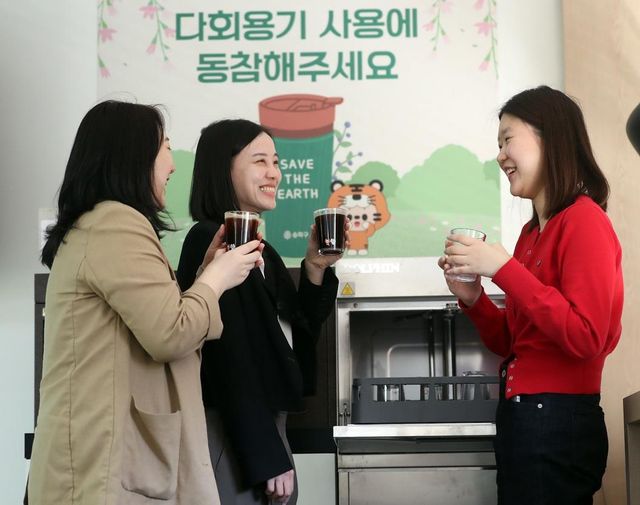 송파구 다회용기 '하하·호호 컵' 보급