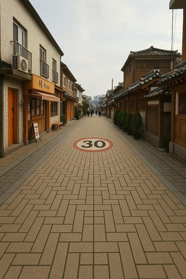 계동길 보행환경 개선 후 예상 모습