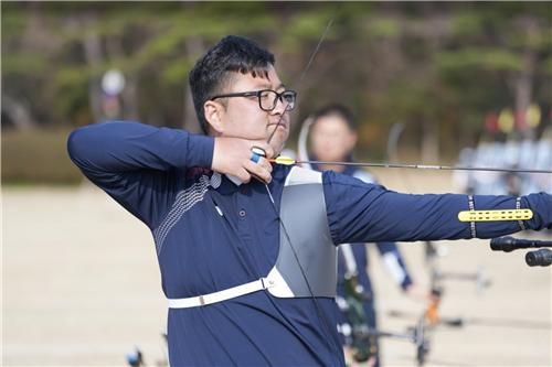 국가대표 최종 평가전의 김우진