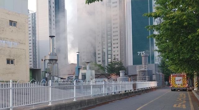 남양주시 도금 공장에서 화재