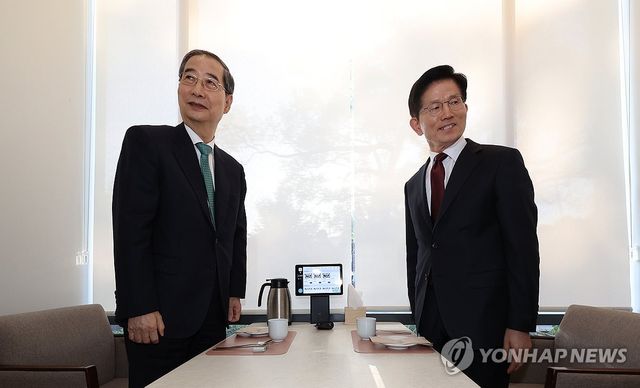 김문수-한덕수 대선 단일화 위한 회동