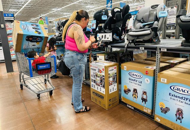 미국 아동용 카시트 매장 