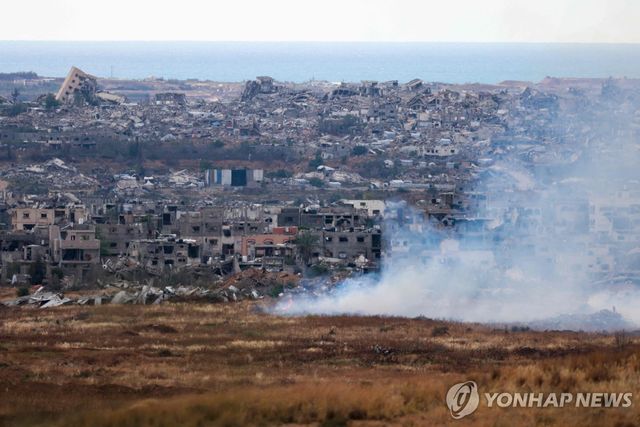 초토화된 가자지구 모습