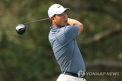 김주형의 티샷.