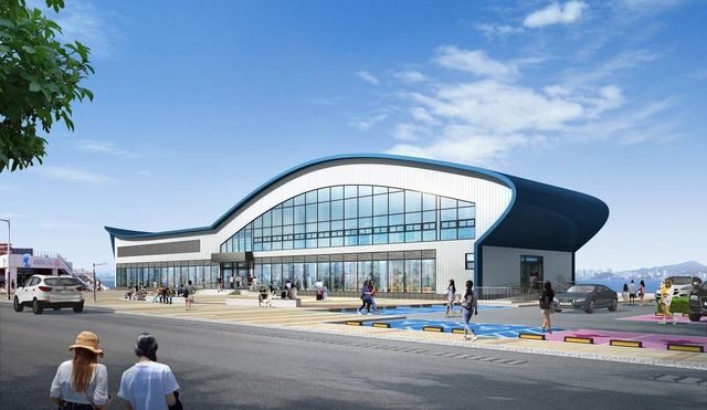 군산수산물종합센터 건어 매장 조감도