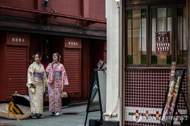 일본 도쿄 아사쿠사 거리