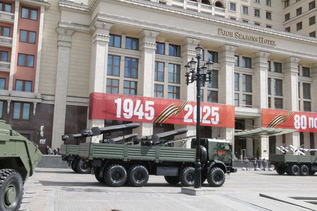 러시아 전승절 열병식에 등장한 드론