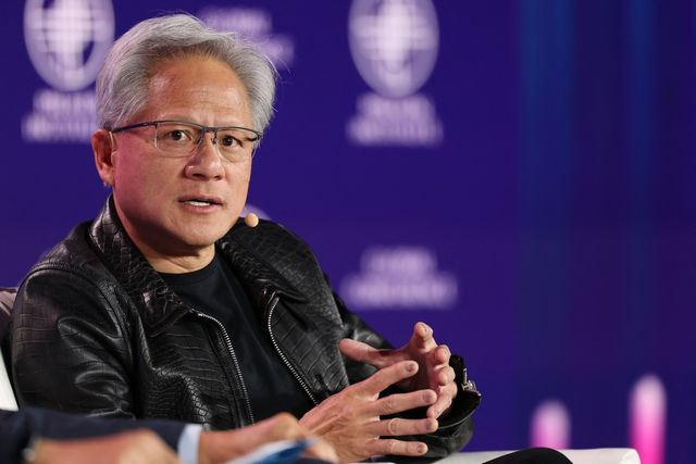 밀컨 콘퍼런스에 참석한 젠슨 황 엔비디아 최고경영자(CEO) 