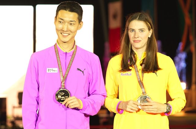 왓 그래비티 챌린지에서 우승한 우상혁