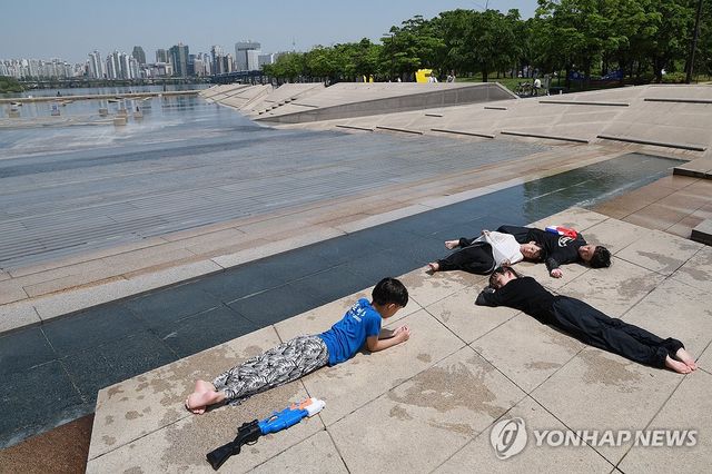 물놀이 쉬는 시간