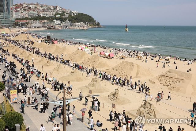 지난달 열린 해운대 모래축제
