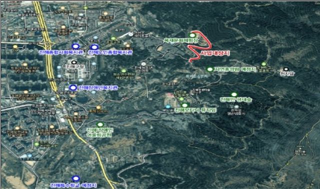 창원 진해 드림파크 '무장애 나눔길' 위치도