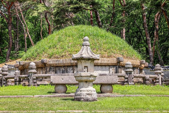 건원릉 봉분 [사진/백승렬 기자]