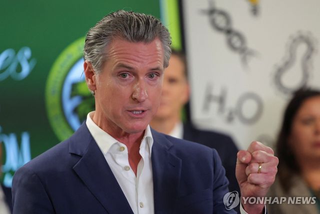 개빈 뉴섬 미 캘리포니아 주지사