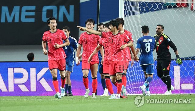 A매치 데뷔골 넣는 전진우