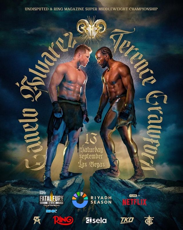 9월 14일 미국 라스베이거스에서 열릴 카넬로 vs 크로퍼드전