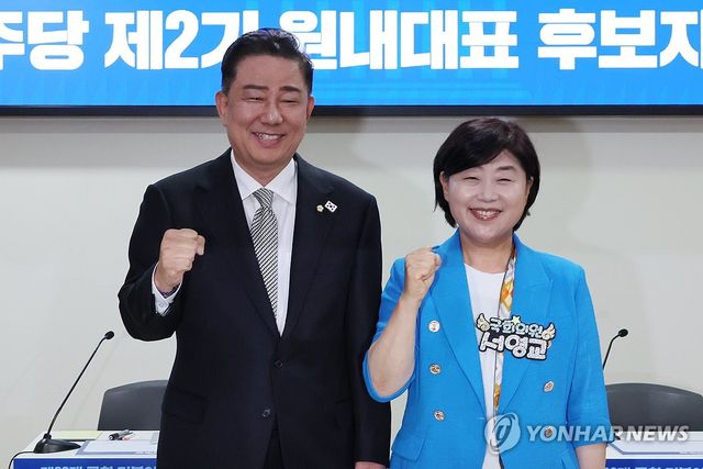 민주당 원내대표 후보 김병기·서영교, 합동 토론회